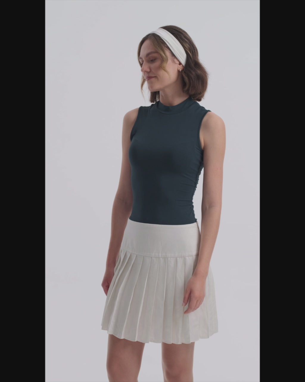 Egremni Lait Pleated Skirt